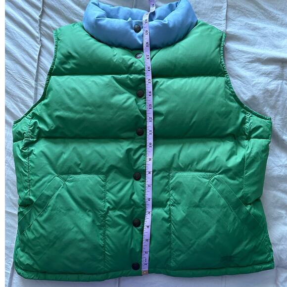 Vintage Polo Ralph Lauren Reversible Puffer Jacket Blue Green - Picture 6 of 6